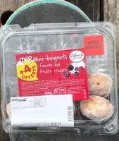 Mini beignets fourres aux fruits rouges