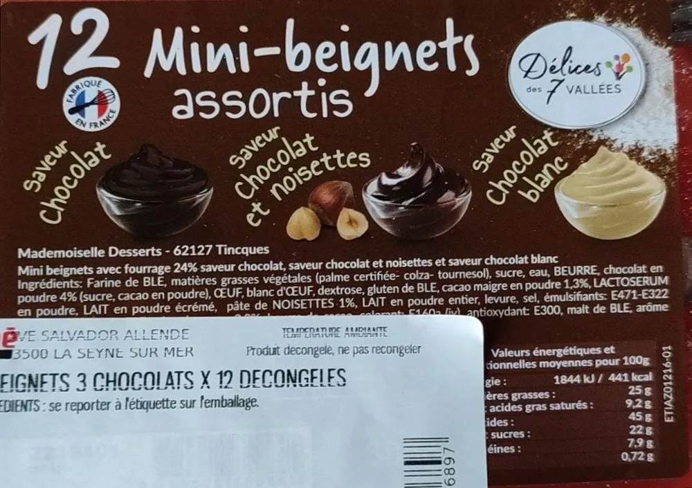12 Mini-beignets assortis