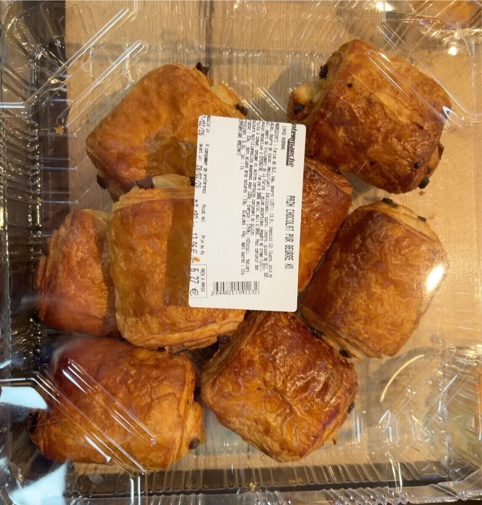 Pain chocolat pur beurre x8