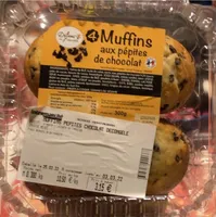 4 muffins au pepites de chocolat