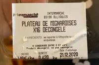 Plateau de mignardises