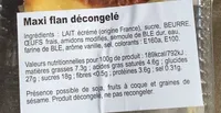 Maxi flan décongelé