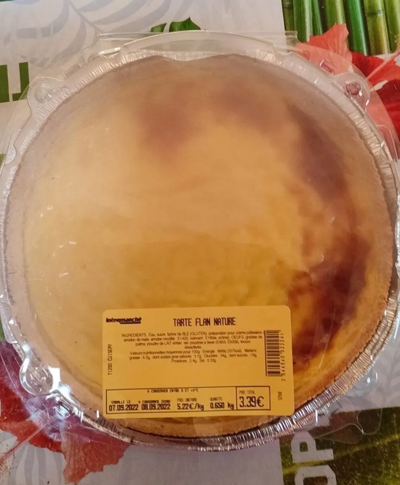 Tarte flan nature