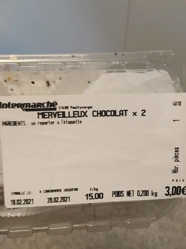 Merveilleux chocolat