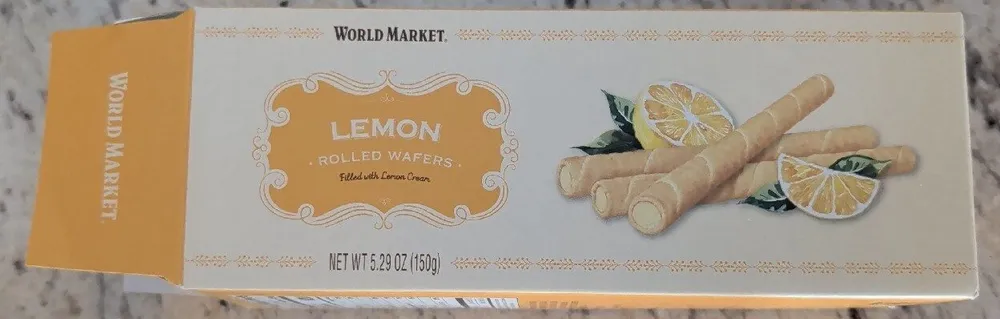 Lemon Rolled Wafers