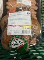 Poulet cuit fumé Halal