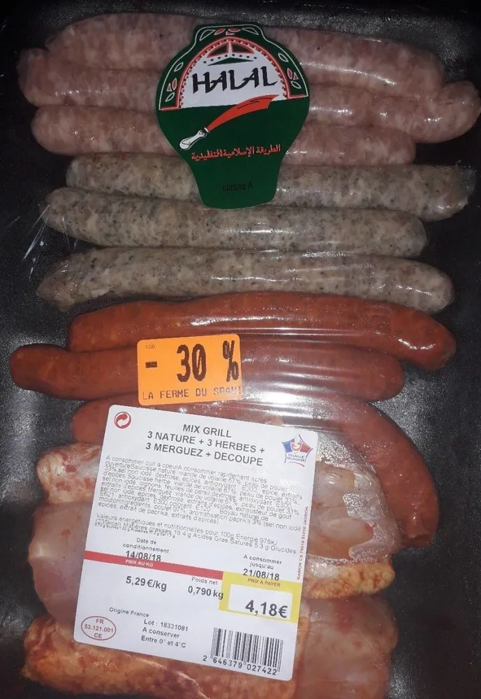 Mix Grill 3 nature + 3 herbes + 3 merguez + découpe