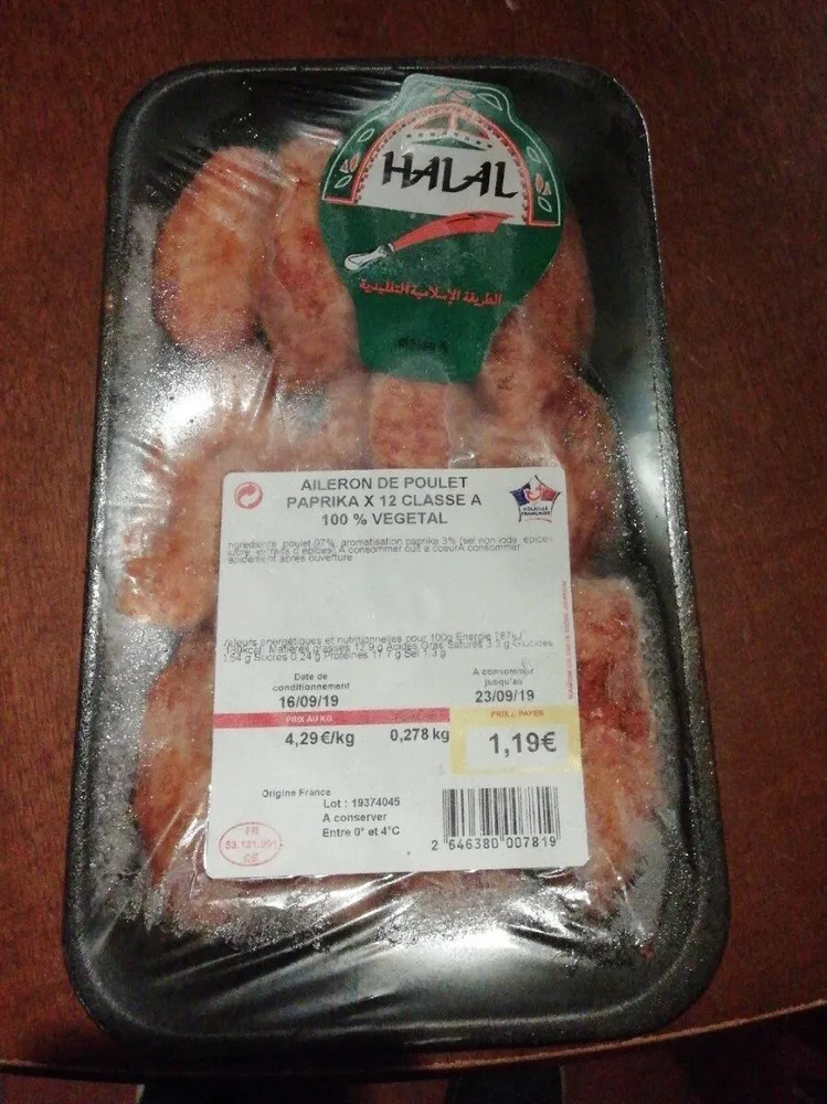 Aileron de poulet ×12 Classez 100% végétale