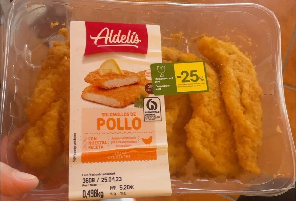 Solomillos de pollo