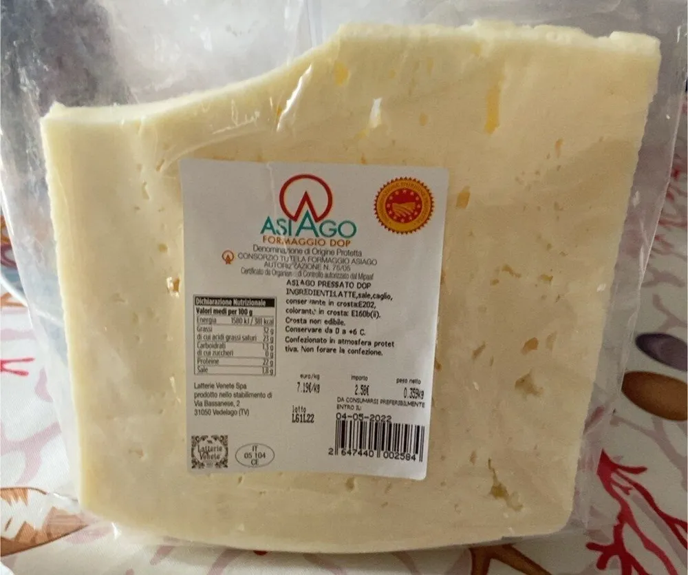 Formaggio asiago dop