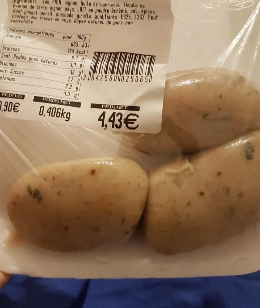 Boudin blanc créole