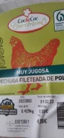 Pechuga fileteada de pollo muy jugosa