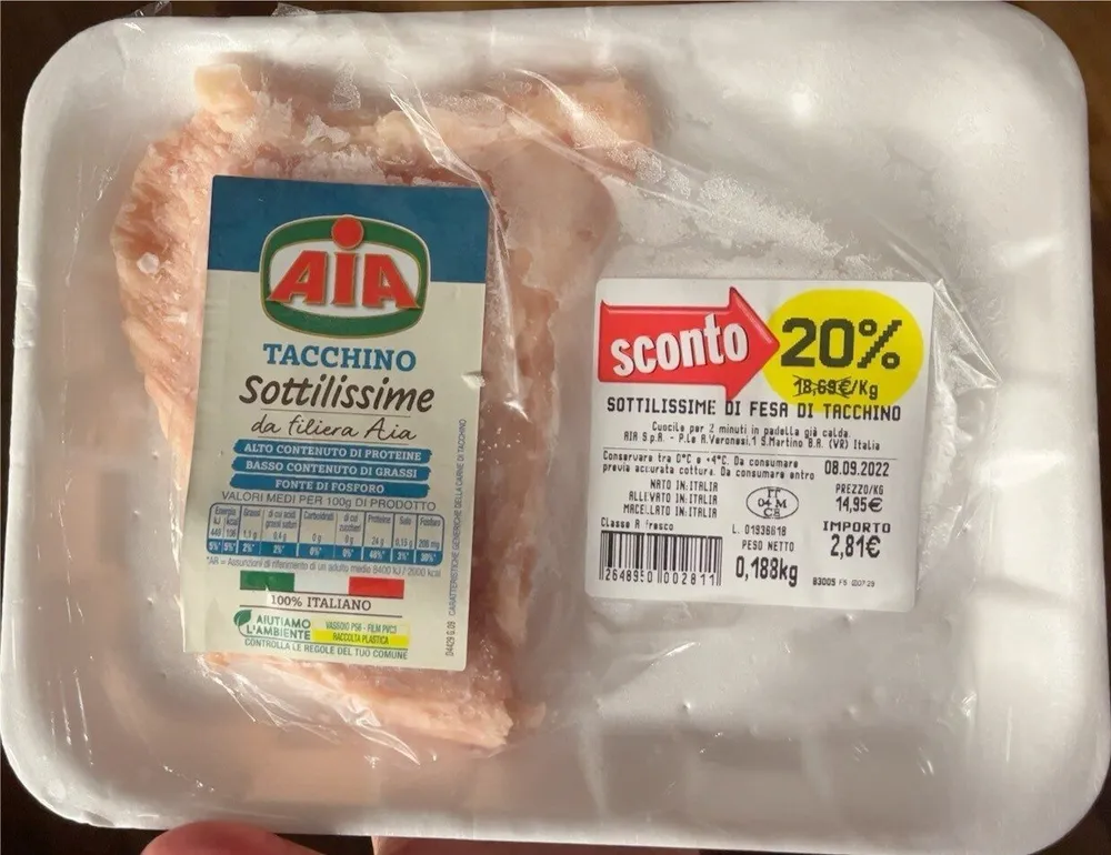 Sottilissime tacchino
