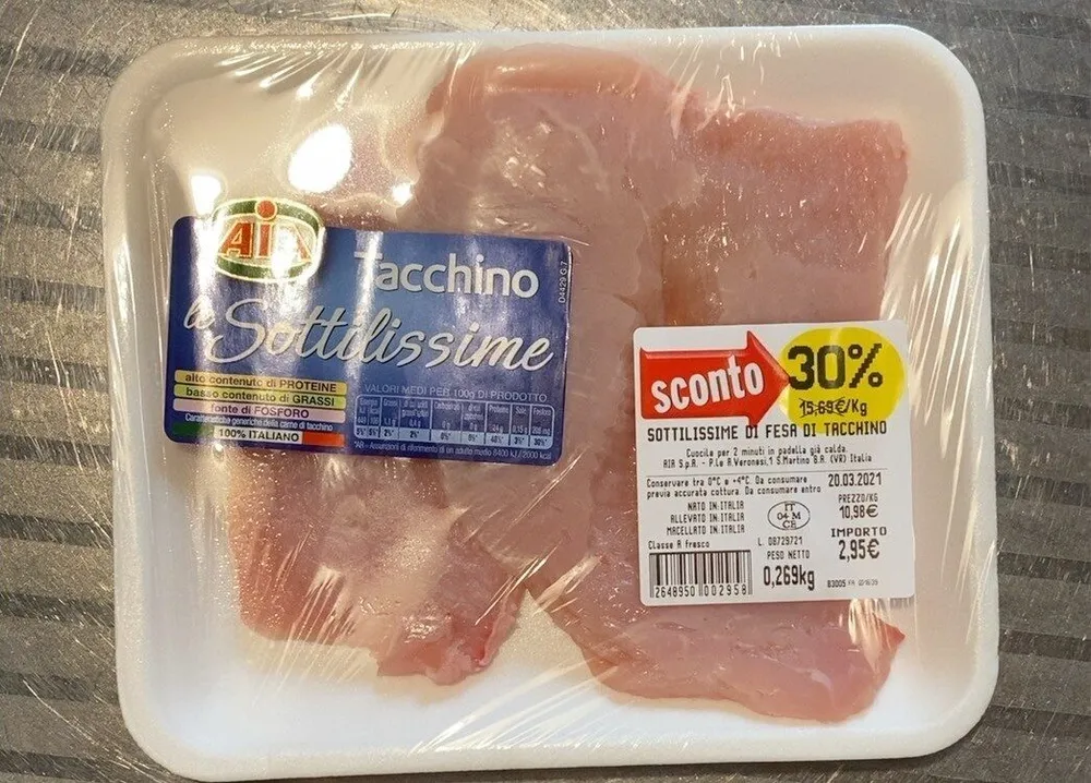 le sottilissime tacchino