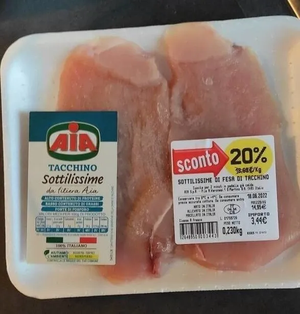 Tacchino sottilissime