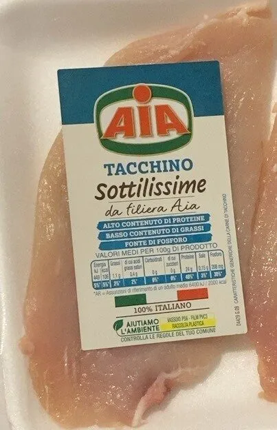 sottilissime di fesa di tacchino