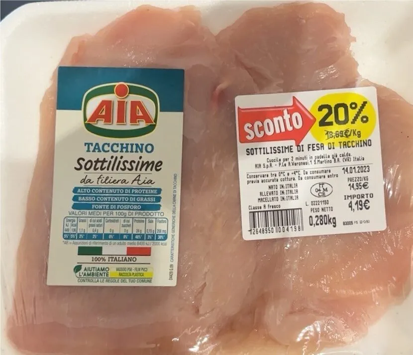 Sottilissime di fesa di tacchino