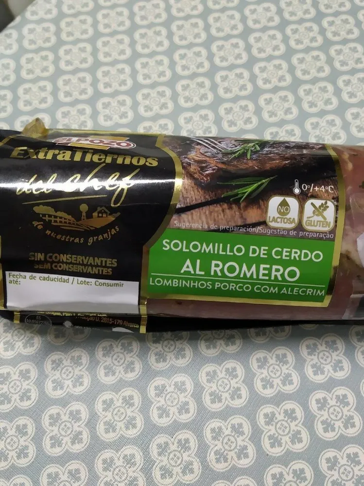 Solomillo de cerdo al romero