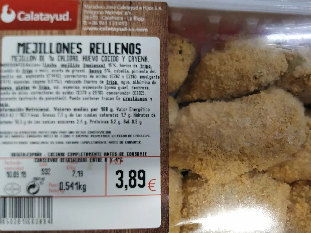 Mejillones rellenos
