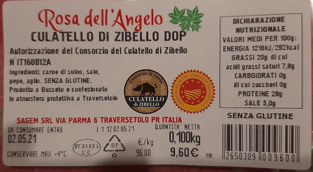 Culatello di Zibello dop