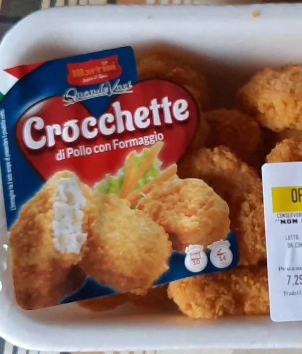 Crocchette di pollo con formaggio