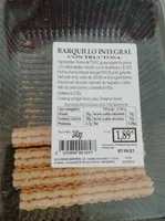 Barquillo integral con fructosa