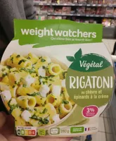 Rigatoni au chevre épinards