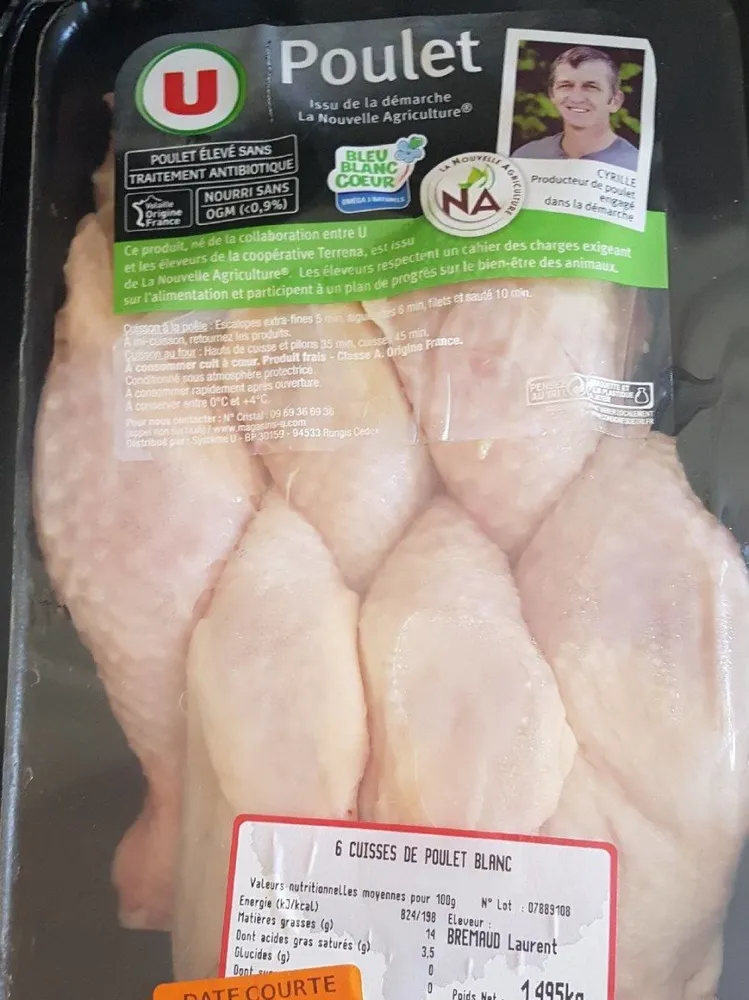 Cuisses de poulet blanc