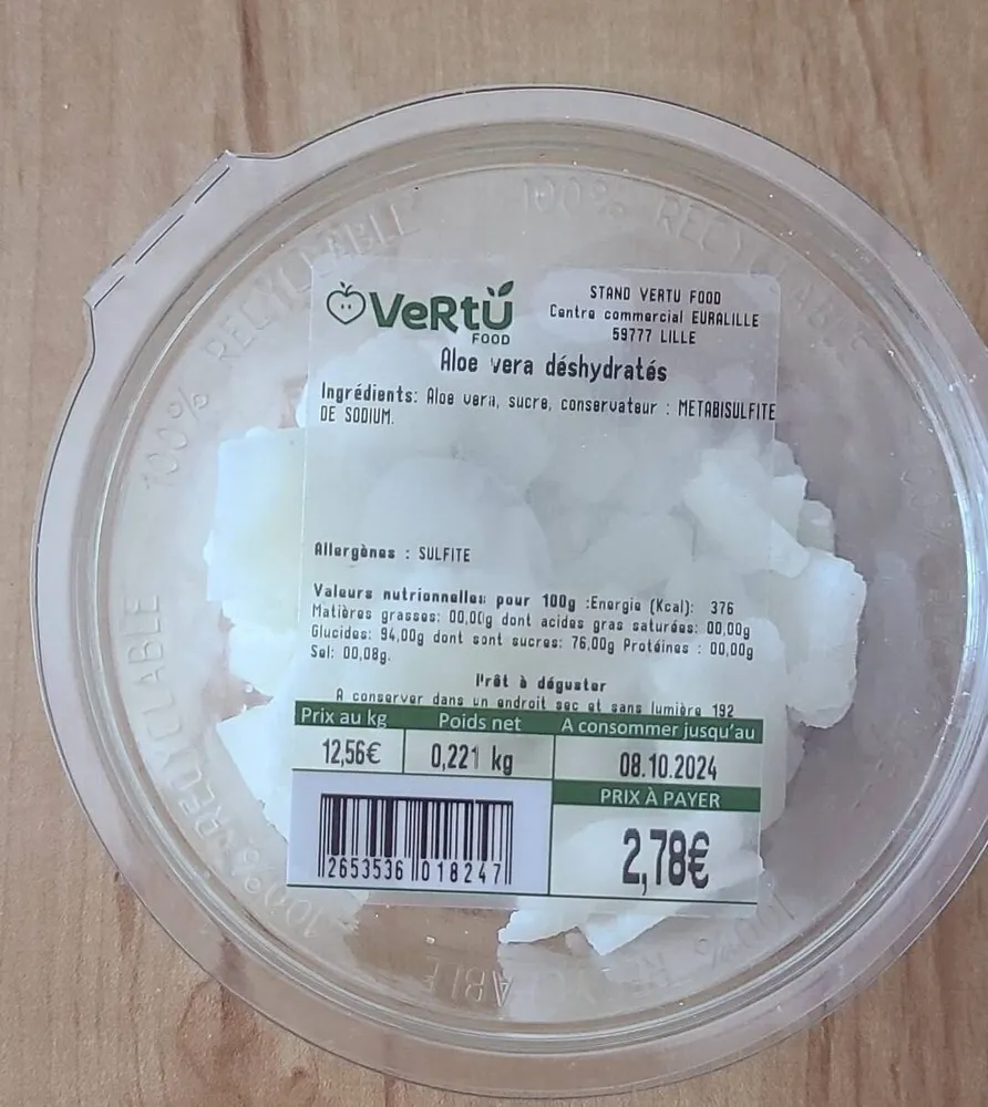 Aloe vera déshydratée