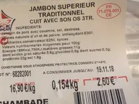 Jambon superieur traditionnel
