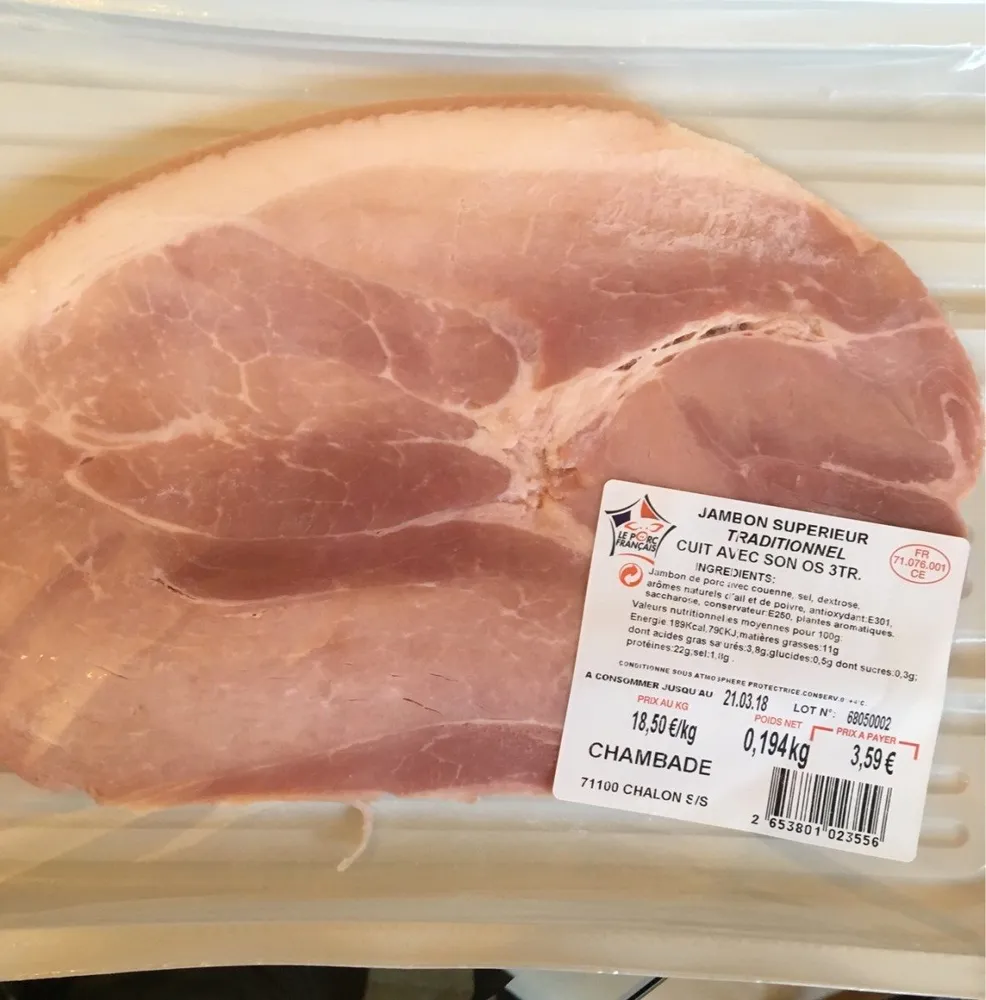 Jambon superieur traditionnel