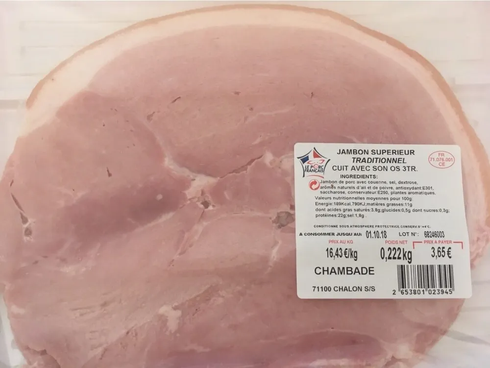 Jambon superieur traditionnel