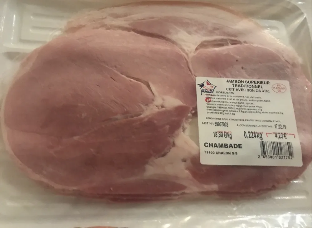 Jambon superieur traditionnel