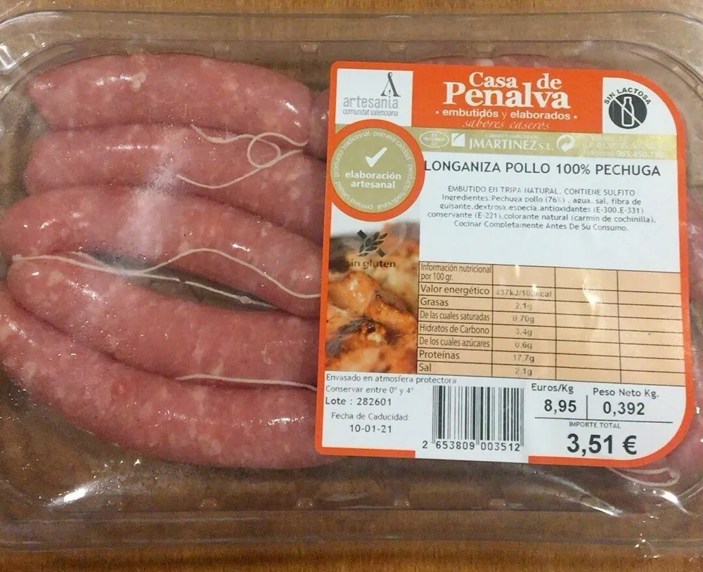 Longaniza pollo