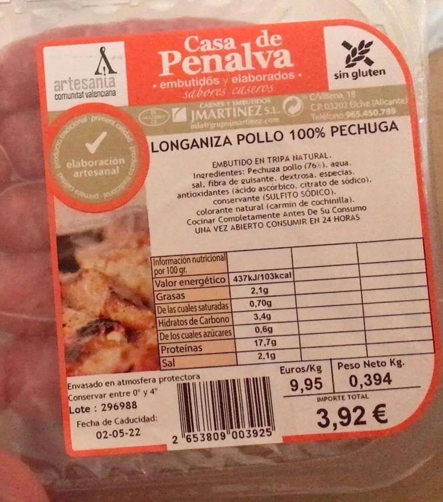 Longaniza pollo