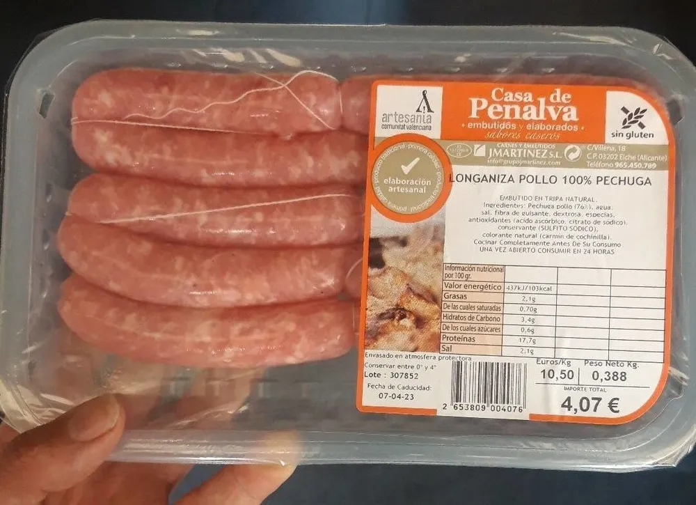 Longaniza de pollo