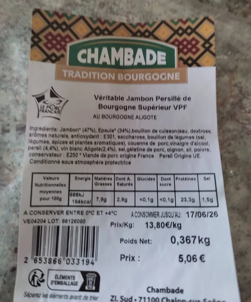 Jambon persillé