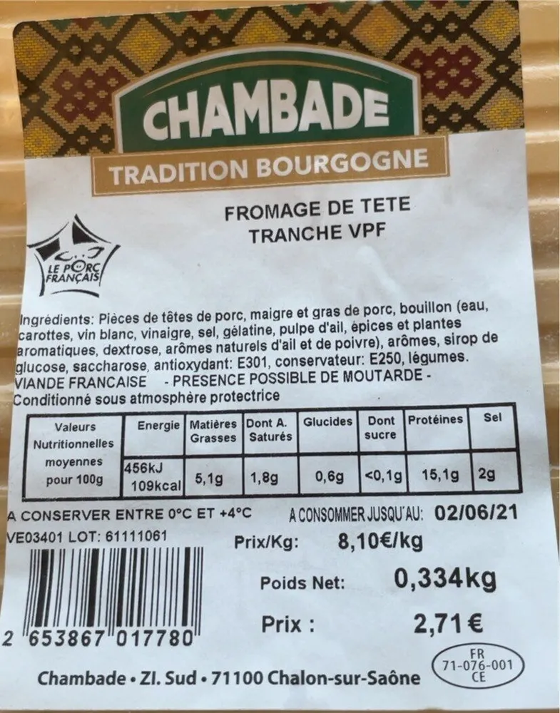 Fromage de tête
