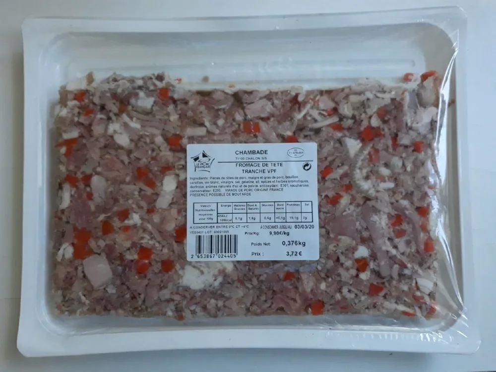 Fromage de tête tranches
