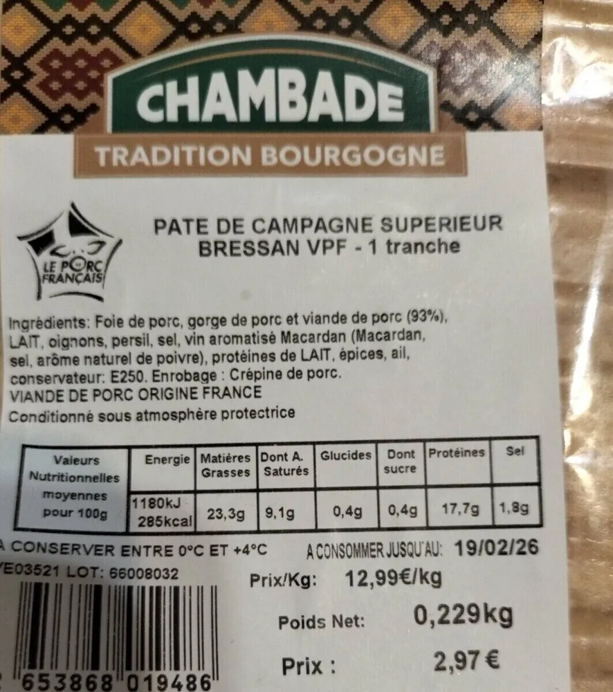 Pâte de campagne