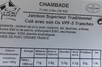 Jambon superieur traditionnel
