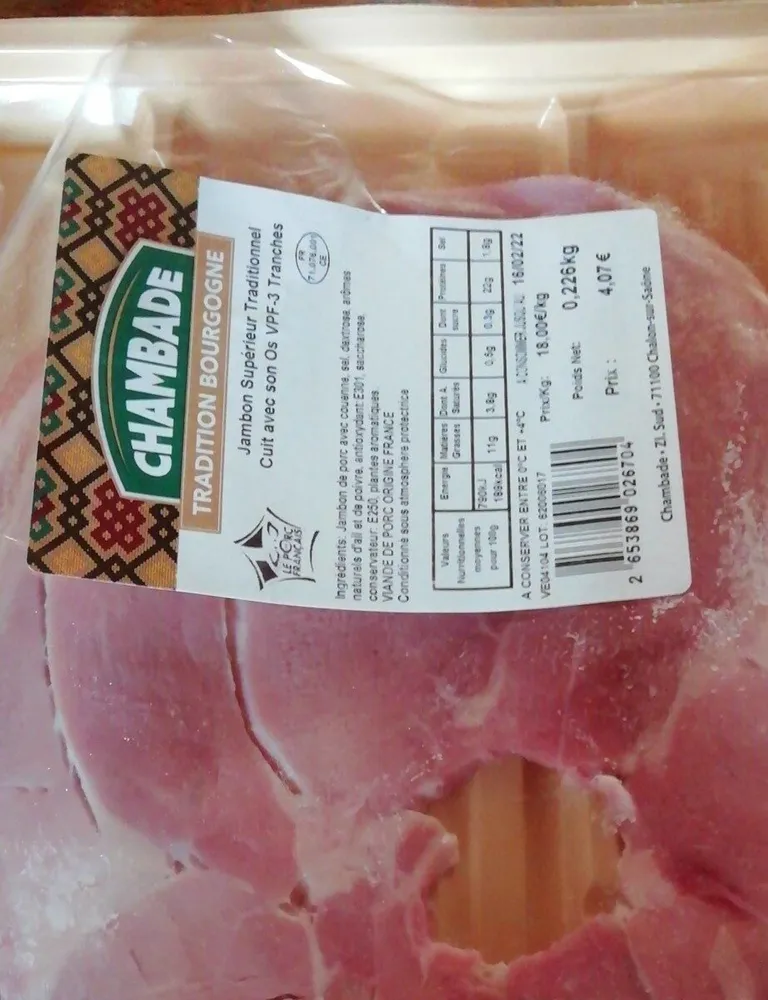 Jambon supérieur traditionnel
