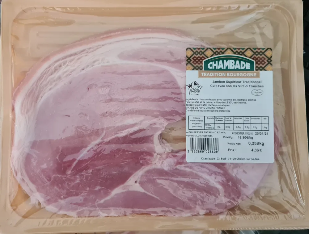 jambon supérieur traditionnel