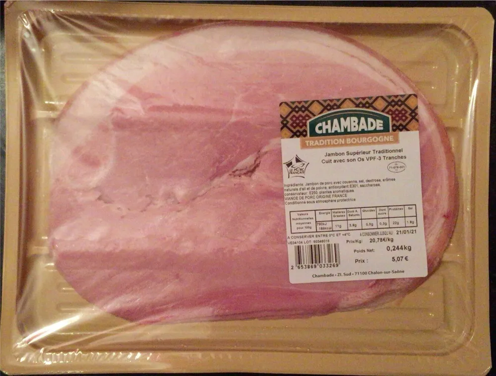 Jambon supérieur traditionnel