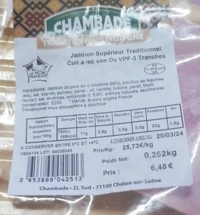 Janbon supérieur traditionnel