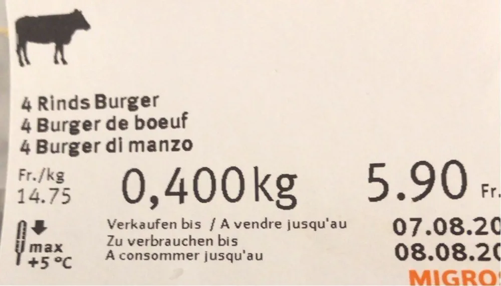 4 burger de boeuf