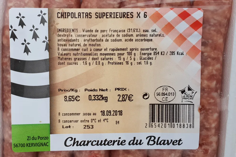Chipolatas supérieures