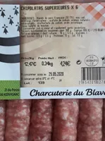 Chipolatas supérieures de porc