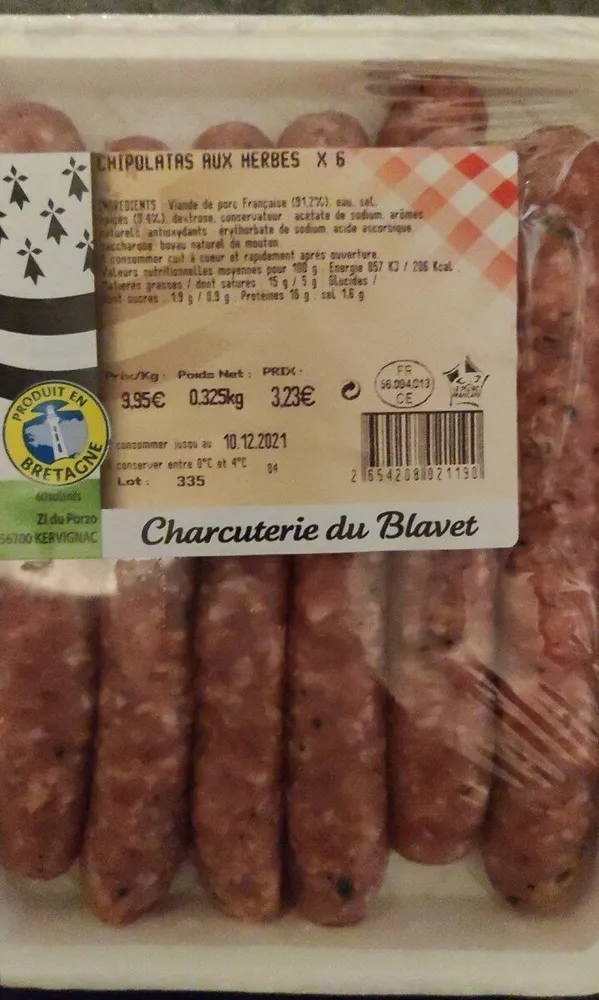 Chipolatas aux herbes