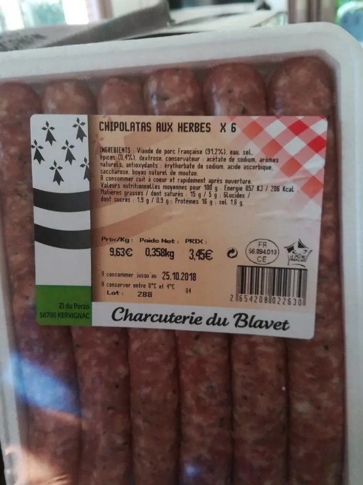Chipolatas aux herbes